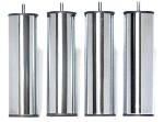 PIED CYLINDRIQUE CHROME HAUTEUR 250 mm