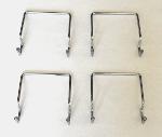 ARRÊTS DE MATELAS LATERAL POUR CADRE METAL 30X30 CHROME (4PIECES)
